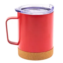 Caneca Termica Stainless para Café com Alça e Tampa 360 ML - Vermelho