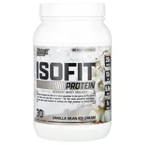 Nutrex Whey Isofit Vanilla Bean Ice Cream Plastico 2.1 LBS/969 G/30 Servs s/C