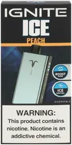 Vape Descartável Ignite V400 Ice Peach 40000 Puffs