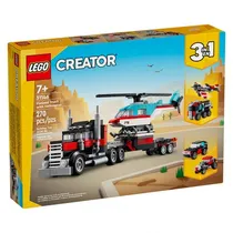 Lego Creator Flatbed Truck With Helicopter 31146
