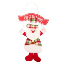 Enfeite Pendente Natal Papai Noel 25X39CM