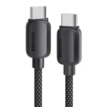 Cabo Essager EXCTT1-WL01-P USB-C A USB-C 1M - Black
