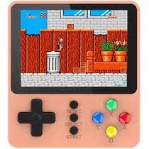 Console Portátil Game Box K5 de 3" com 500 Jogos - Rosa Claro (Inglês/Chinês)
