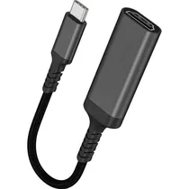 Adaptador USB-C p/HDMI Sate AL-90 4K 30HZ Cinza Oscuro  Adaptador U...