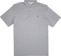 Outlet Camiseta Polo Vineyard Vines Masculina - White Navy Quadros
