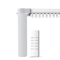 Motor Eletrico Inteligente de Cortina Smart 4LIFE / 4.2M / 45W / Wifi / Bluetooth / com Controle Remoto / Compativel com Alexa e Google Home / 433MHZ / 100-250V ~ 50/ 60HZ / App Tuya - Branco