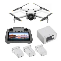 Drone Dji Mini 4 Pro FLY More Combo Plus (Dji RC 2) (GL) - 4K - com Controle - GPS - Cinza