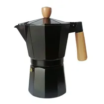 Cafeteira Italiana Alumínio 6 Xicaras 300ML Preta