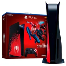 Console Sony Playstation 5 Spiderman 2 CFI-1215A 8K Edição Limitada 825GB SSD (Usa)