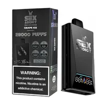 Pod Descartável Sex Addict Black S280 Grape Ice 28.000 Puffs