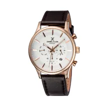 Relógio Analógico Masculino Daniel Klein Exclusive DK11969-2 - Rosa Ouro/Marrom