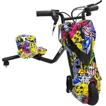 Triciclo Elétrico Hye TR02 8.5" Bluetooth/Speaker - Yellow Graffiti