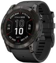 Relógio GPS Garmin Fenix 7X Pro Sapphire Solar 010-02778-13 - Titanio DLC Gris Carbón