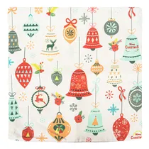 Capa de Almofada Natalina 43X43CM Design Campanas