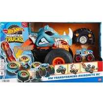 Mattel Vehiculos Radio Control Monster Trucks 1:12 Rhinomite 2 En 1 Plastico 5+ Años Multicolor
