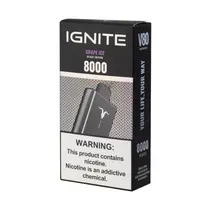 Pod Descartável Ignite V80 Black Grape Ice 8000 Puffs