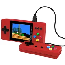 Console Portátil Game Box K8 Plus de 3" com 500 Jogos - Vermelho + Controle (Inglês/Chinês)