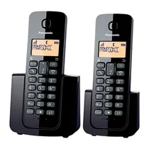 Telefone Panasonic KX-TGB112LAB 2 Bases/Bina/Bivolt/Negro