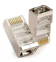 Conector RJ45 CAT5E - Blindado - 100PCS  Conector RJ...