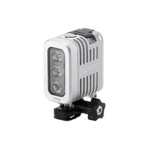 Luz Flash para Gopro e Câmeras DLSR Knog Qudos Silver 400 Lumens, À Prova D'Água (40M) - Prata (Sem Bateria)