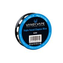 Fio Vandy Vape Triple Fused Clapton NI80 28GA 1.58 Ohm