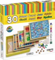 Jogos de Mesa Madeira 30 Em 1 Cayro 830  Jogos de Me...