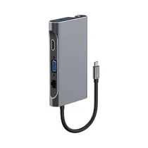 Adaptador Havit HVHB-HB4001-GY USB-C Gris