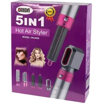 Onida Cepillo Secador Kit ON-8050 1000W 220V Gris/Rosa