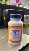 The Vitamin Shoppe Vitamina Cranberry Mannose 60 Caps. Plastico Blanco