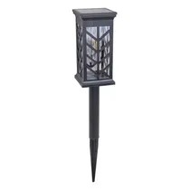 Lâmpada Solar para Jardim com Estaca Preta