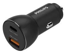 Philips Cargador Vehicular DLP5522CB/70 50W USB-A/USB-C Black