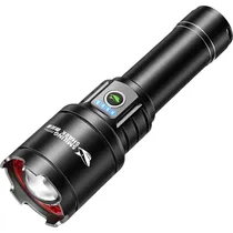 Lanterna LED Smiling Shark SD-7004 10000 Lúmens - Preto