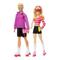 Mattel Muñeca Barbie Y Ken En Patines Fashionistas 65 Aniversario Detalles En El Producto 3+ Multicolor