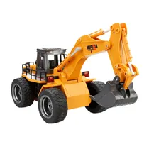 Escavadeira Huina 1/18 com Roda 6CH 1530