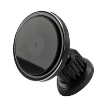 Carregador Veicular Vezr VH02 - Wireless - 15W - com Suporte Veicular - RGB - Preto