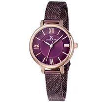 Relógio Analógico Daniel Klein Premium DK11897-7 Feminino, Metal - Roxo e Rosa Ouro