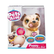 Juguete de Peluche Interactivo Zuru Pets Alive Poppy The Booty Shakin Pug 9521