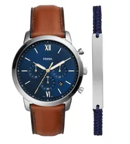 Fosil Reloj Reloj Fosil FS5708SET Brown/Blue