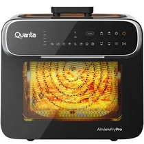Fritadeira Elétrica Quanta Airviewfry Pro QTFTH130 1.600 Watts 13 Litros 220 - 240V ~ 60HZ - Preta