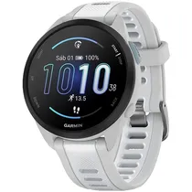 Smartwatch Garmin Forerunner 165 Music 010-02863-31 com Tela 1.2"/43MM/GPS - Mist Gray/Whitestone
