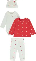 Conjunto para Bebê Orchestra HB0150-RGM Feminino (4 Peças)
