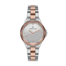 Relógio Analógico Feminino Daniel Klein Premium DK.1.12545-3 - Prata/Rosa Ouro