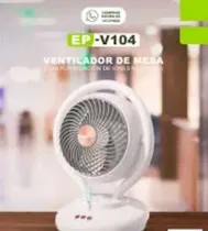 Ecopower Ventilador de Mesa EP-V104 3VEL/3PAS/Recarg/Bivolt Blanco