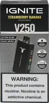 Vape Descartável Ignite V250 Strawberry Banana 25000 Puffs