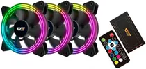 Cooler Fan de Gabinete Kit com 3, Aigo Darkflash CF11 Pro Argb, Conector 6-Pinos/Molex 4-Pino/RGB 3-Pinos, 120MM, com Controladora, Preto Cooler Fan de Gabinete Kit com 3, Aigo Darkflash CF11 Pro Argb, Conector 6-Pinos/Molex 4-Pino/RGB 3-Pinos, 120MM, com Controladora, Preto