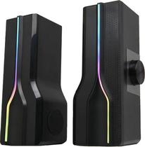 Speaker Satellite AS-92002 USB 2.0 RGB - Preto