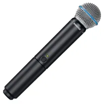 Microfone + Receiver Shure BLX24/B58-J10 Sem Fio Preto