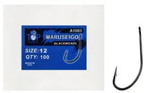 Anzol Top Fishing Maruseigo Black Nickel 12 com 100 Pçs