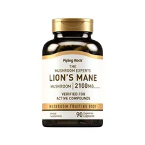 Suplemento Piping Rock Lion's Mane Mushroom 2100MG 90 Cápsulas