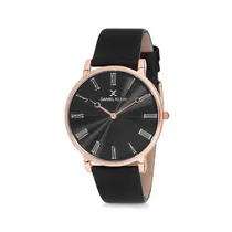Relógio Analógico Masculino Daniel Klein Premium DK12216-6 - Preto e Rosa Ouro